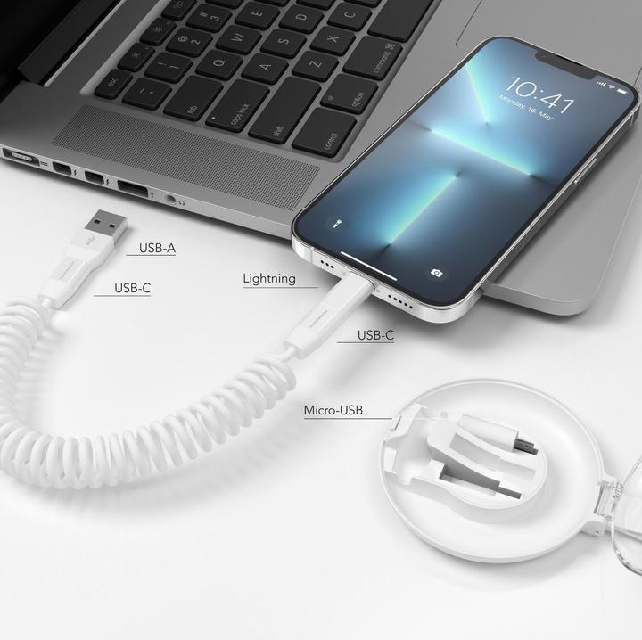 Actual product image Vonmählen All-in-One Charging Cable Allroundo C (0.75 m, USB 2.0, 12 W)