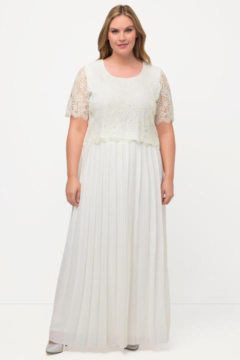 Actual product image Ulla Popken Delicate Floral Lace Bridal Bodice (50, 52)