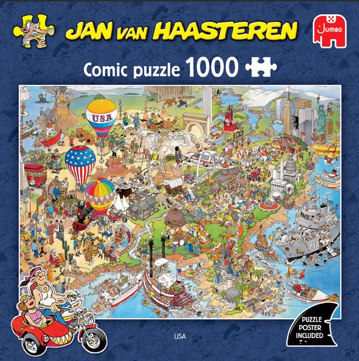 Productafbeelding Jan van Haasteren - USA (1000 pieces) (1119802053) (1000 onderdelen)