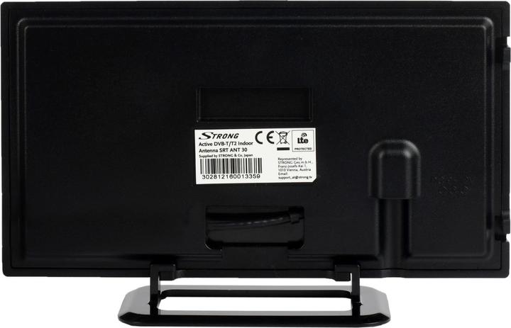 Produktbild Strong SRT ANT 30 - Schwarz - DVB-T,DVB-T2 - IEC M - 5 V/40 mA - 75 Ohm - 16 dB (Zimmerantenne, 16 dB, DVB-T / -T2)