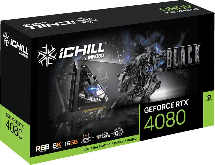 Image du produit Inno3D GeForce RTX 4080 iChill noir (16 Go)