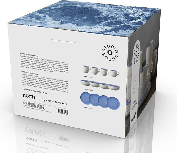 Actual product image Studio Round Speise-Service North 12-teilig, Eisblau (12 pcs.)