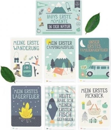 Actual product image Milestone Booklet "Baby's first moments in nature"