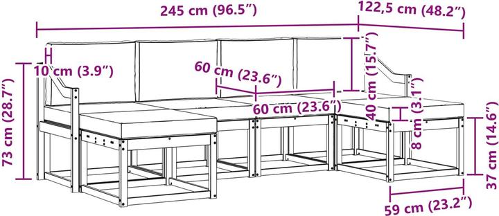Produktbild vidaXL Outdoor-Sofagarnitur