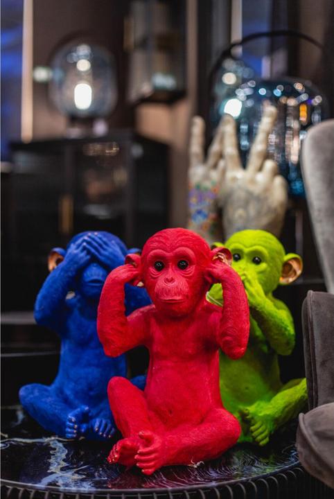 Produktbild Kare Design Spardose Monkey Kikazaru Rot