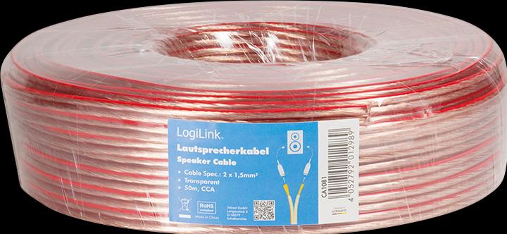 Produktbild LogiLink CA Lautsprecherkabel (50 m, 1.50 mm²)
