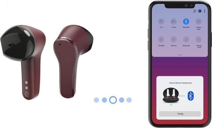 Produktbild Hama Bluetooth®-Kopfhörer Spirit Unchained, True Wireless Earbuds, ENC, FC, RT (Aktive Geräuschunterdrückung, 16 h, Kabellos)