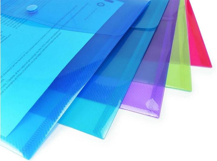 Rapesco Dokumentenmappe A4+, assortierte Farben, 50 Stück, Typ (A4+, 50x)