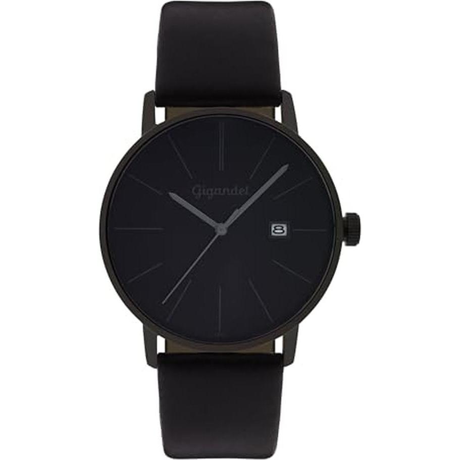Gigandet, Orologio da polso, Elegantes analoges Herrenarmbanduhr mit Datumsanzeige, wasserdicht, kratzfest, Nero, (Orologio da polso analogico)