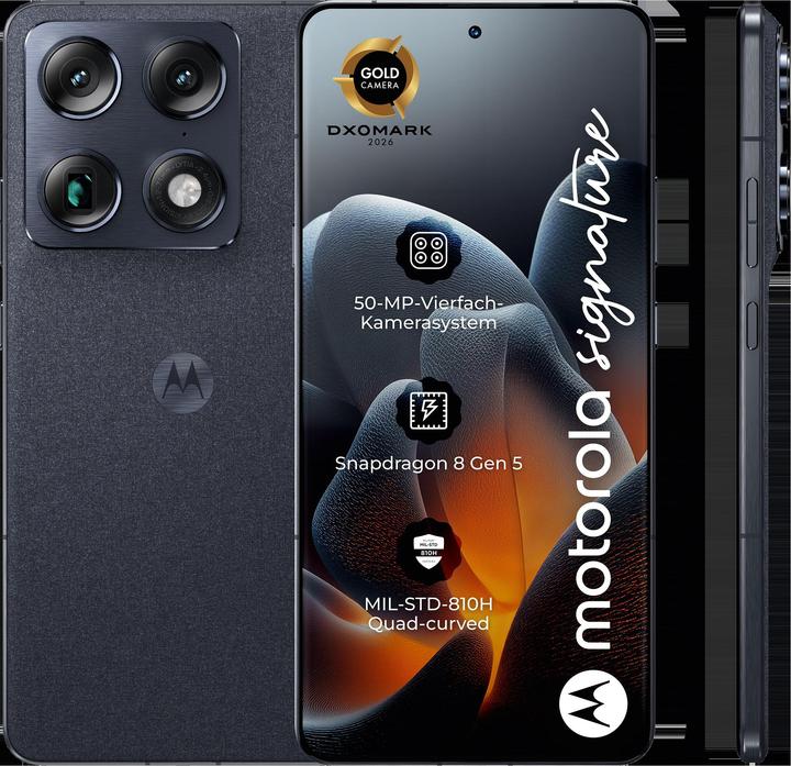 Produktbild Motorola Signature (512 GB, PANTONE Carbon, 6.78", SIM + eSIM, 5G)