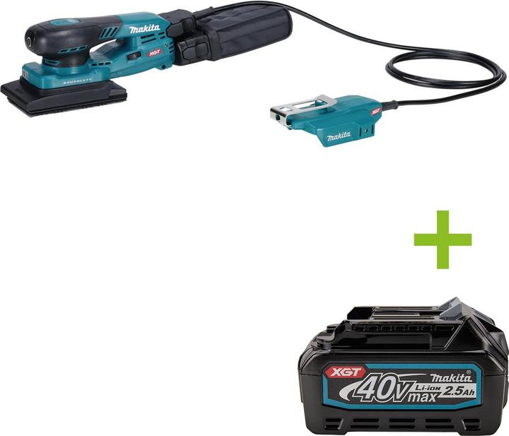 Actual product image Makita BO 005 CGZ Cordless orbital sander 40 V max. 80 x 130 mm 3.0 mm stroke Brushless Solo - without (Sander)