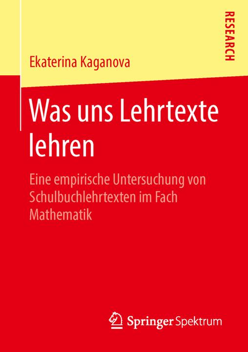Produktbild Was uns Lehrtexte lehren (Deutsch, Ekaterina Kaganova, 2016)
