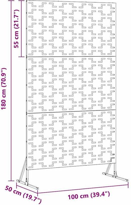 vidaXL Outdoor Zaunpaneel (100 cm)