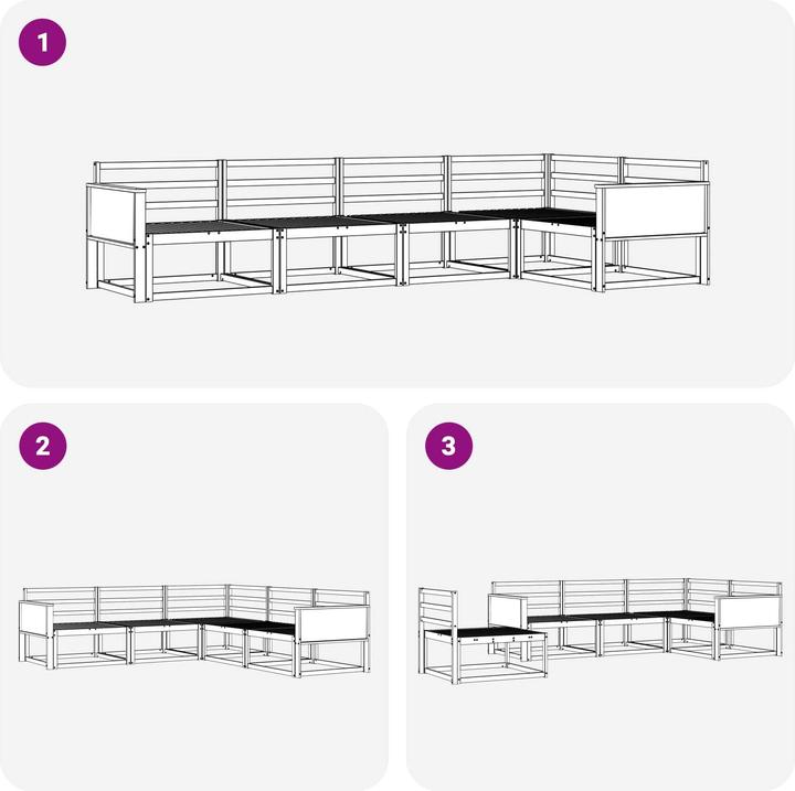 Produktbild vidaXL Gartenmöbel Set