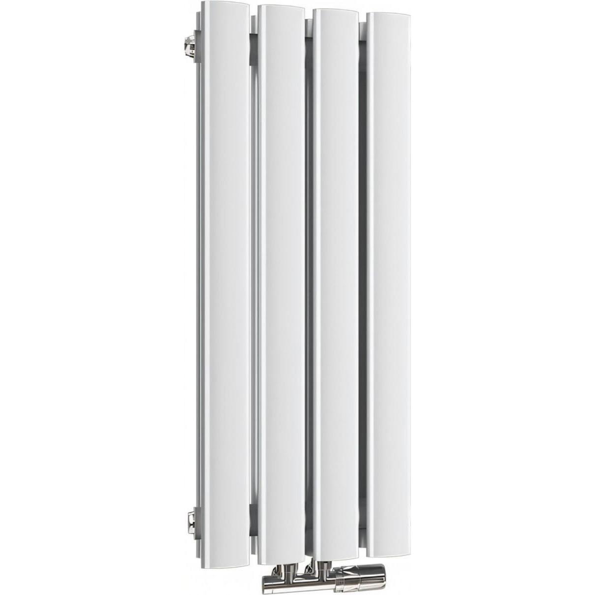 Emke Heizkörper, Ovaler Heizkörper, Weiss 60x24cm 248W Doppellagig, Heizkörper, Weiss