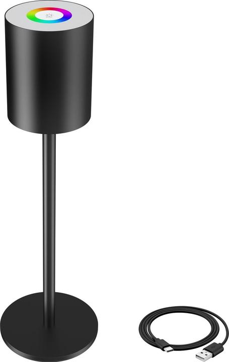 Actual product image tectake Retro table lamp Corly, LED, 7 light colours, dimmable