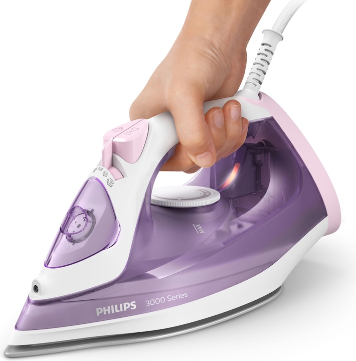 Image du produit Philips 3000 series DST3010/30 Fer à repasser à vapeur Semelle en céramique Violet (2000 W, 140 g/min)