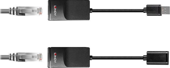Produktbild Lindy 60m USB 1.1 Cat.6 Extender Basic 60m USB 1.1 Verlängerung (CAT6, 60 m)