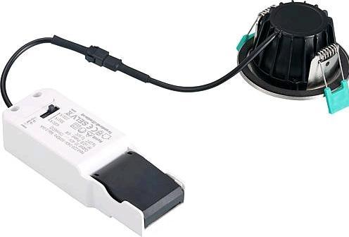 Produktbild Sylvania LED Einbaustrahler IP65 5,4W DIMCCT, chrom geb 230V, Abstr. 38, dimmbar, schw (550 lm)