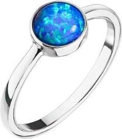 Image du produit Evolution Group Bague en argent avec opale bleue 15001.3 Circuit 54 mm (54, Argent 925)