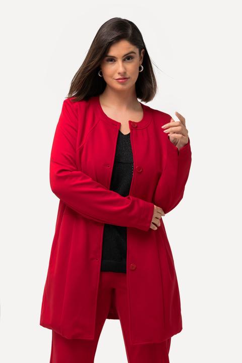 Produktbild Ulla Popken Longblazer, Ziernähte, Rundhals, Jersey (42, 44)