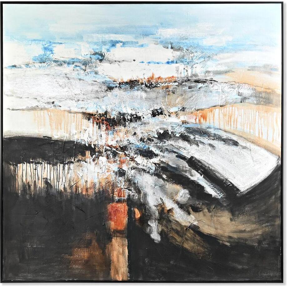 DKD Home Decor, Quadri, Painting Abstract Modern (155 x 5 x 155 cm) (155 x 155 cm)