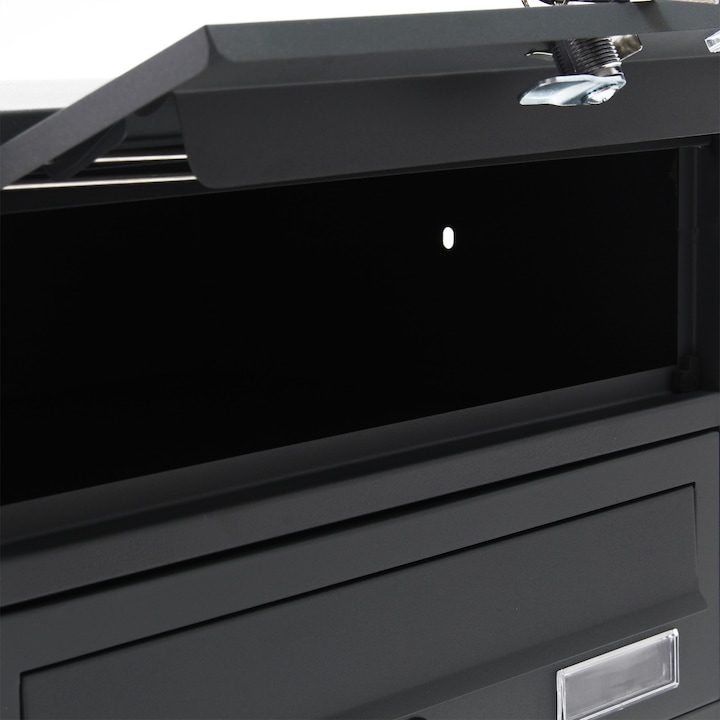 Produktbild Wiltec 12er Briefkastenanlage Anthrazit 2x6 Fächer Standbriefkasten Briefkasten