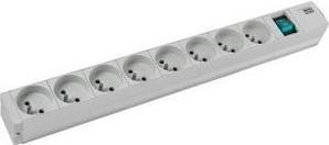 Actual product image Bachmann 19" 1U 8xUTE 1xswitch power (8 x, CEE 7/5, CEE 7/3, 2 m)