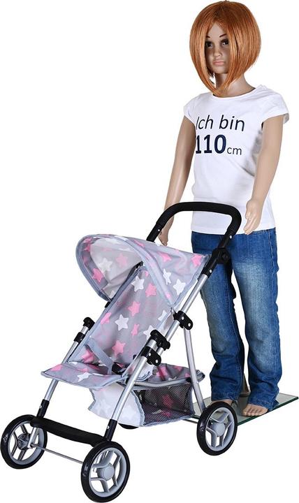 Image du produit Knorrtoys Zwillingspuppenwagen Duo - "star grey pink"