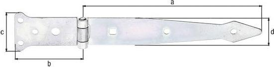 Image du produit Alberts Poteau de jet type 62 léger 200 x 35 mm galvanisé, passivé à couche épaisse (10 pcs)