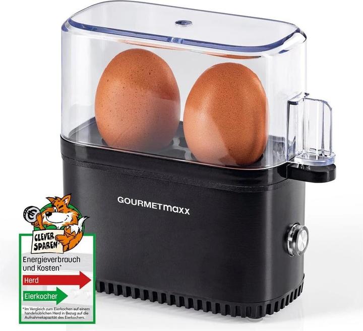 Gourmetmaxx Eierkocher Kompakt 2.0 250 W Schwarz