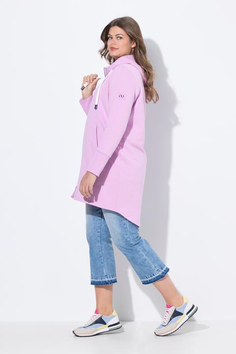 Produktbild Laurasøn Sweatjacke, lang geschnitten, Kapuze, Taillen-Tunnelzug hinten, Langarm (40)
