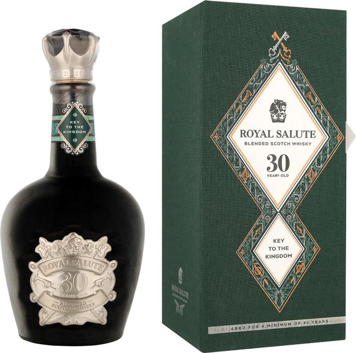 Chivas Regal Royal Salute 30 Years Key To The Kingdom + GB 40% Vol. 0,5l