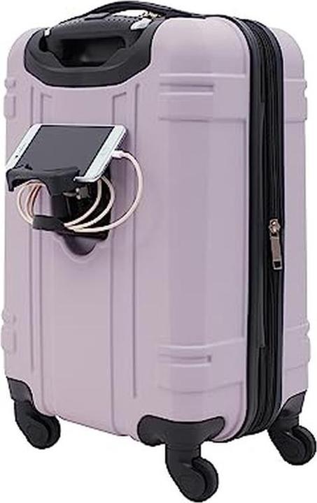 Actual product image Wrangler Expandable Lilac Rolling Hardside Carry-On