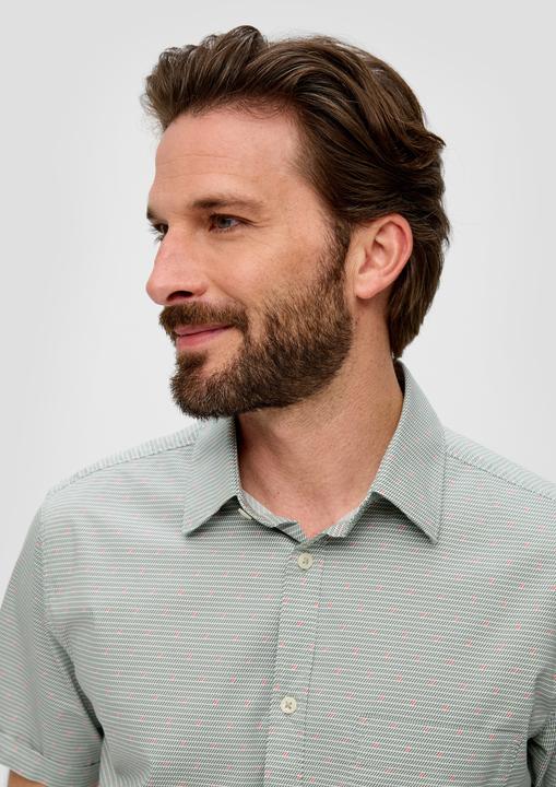 Produktbild S.Oliver Hemd Slim: Kurzarmhemd aus Baumwollstretch (S)
