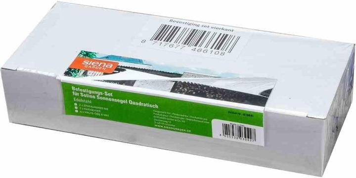 Produktbild Siena Garden Solino Set 3,6m quadratisch Ecru + Zubehör (360 x 360 cm)