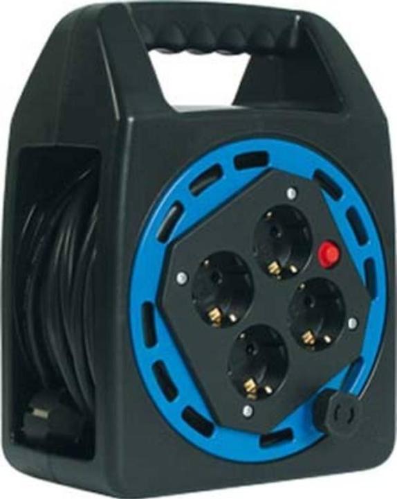 Produktbild Bachmann Aufrollkabelbox 4x Schutzkontakt AC230V, 20 m (20 m, 1.50 mm²)