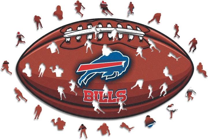 Produktbild Iconic NFL - Buffalo Bills – Football mit Logo - Holz Puzzle Grösse L (500 Teile) (500 Teile)