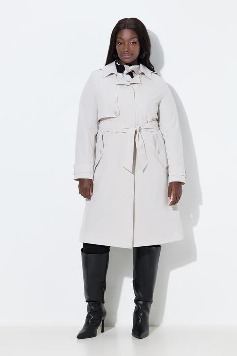 Actual product image Ulla Popken Satin Lined Trenchcoat