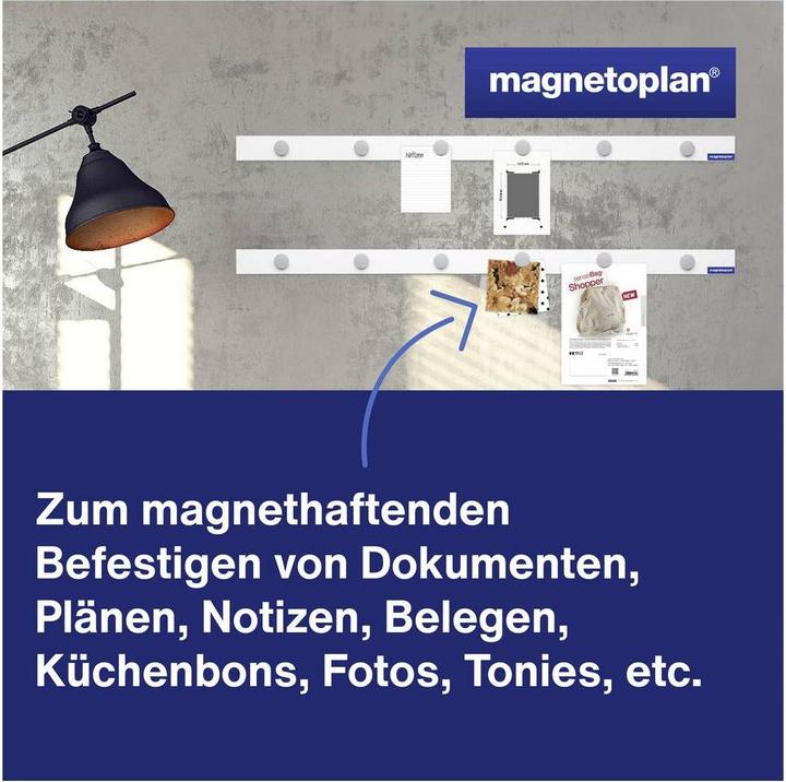 Actual product image Magnetoplan MAGNETOWALL - wall curtain rail (10 x)