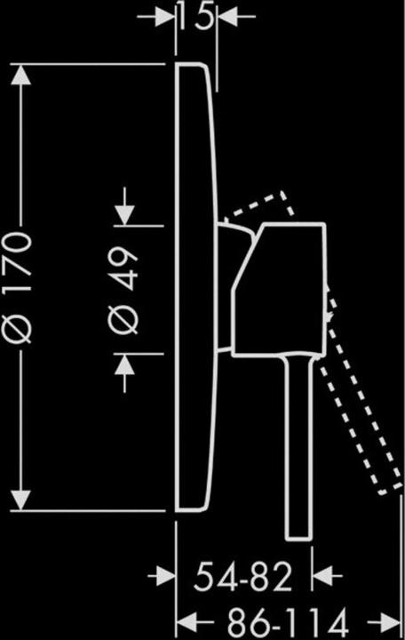 Immagine prodotto Axor Starck Miscelatore monocomando da incasso per doccia con maniglia ping