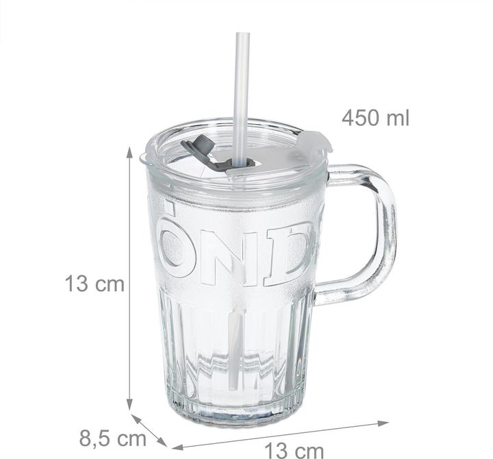 Productafbeelding Relaxdays 4x drinkglazen (0.45 l, 4 x)
