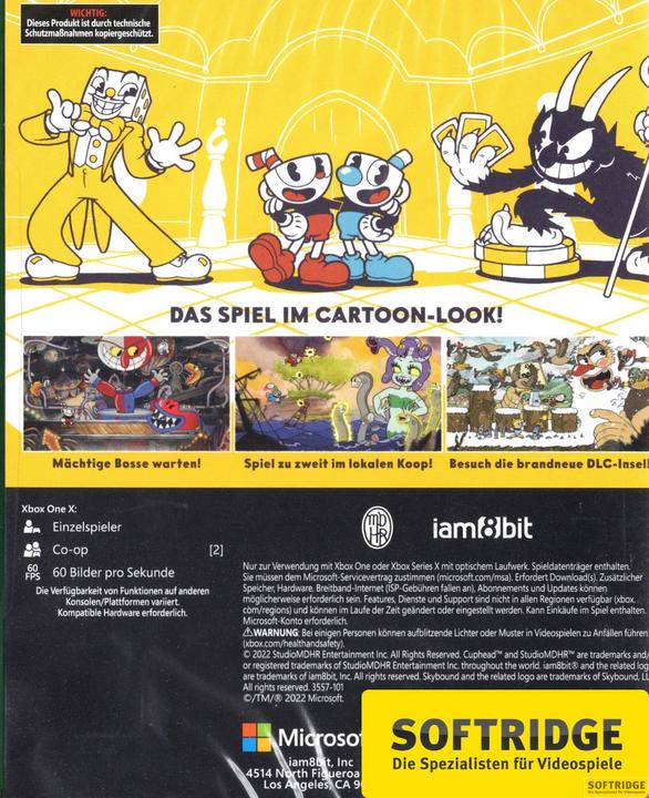 Image du produit Studio MDHR Cuphead (Xbox One S, EN)