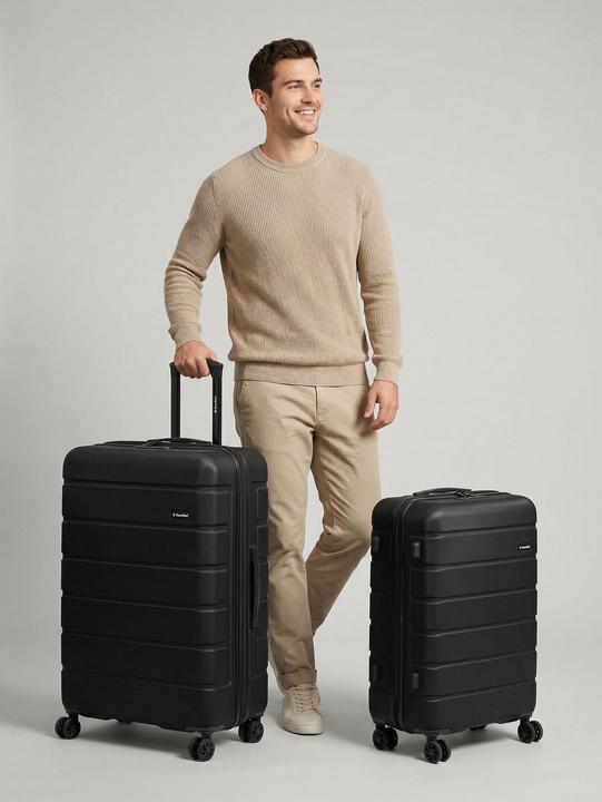 Produktbild Saxoline Miami 4 Rollen Kofferset 2-teilig mit Dehnfalte (137 l)