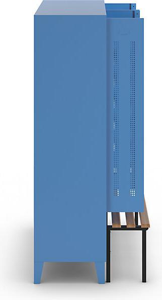 Actual product image Wolf Clothes locker with bench in front (120 cm, 185 cm)