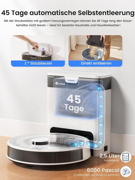 Produktbild Aspirapolvere e Lavapavimenti Robot M2 Pro (5500 Pa)