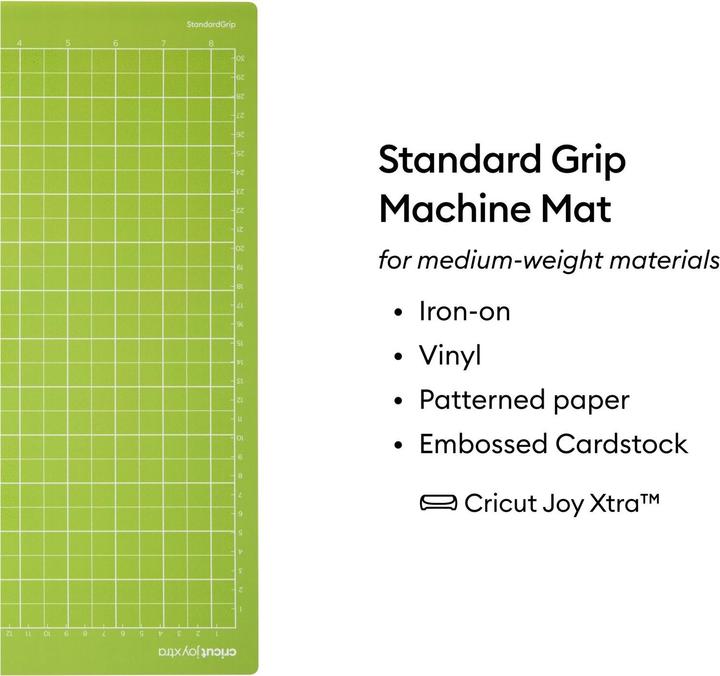 Actual product image Cricut Joy Xtra Standard-Grip cutting mat, 21.6 x 30.5 cm
