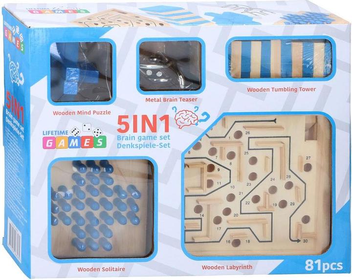 Immagine prodotto Lifetime Set di rompicapo 5 in 1, 81 pezzi (Inglese)