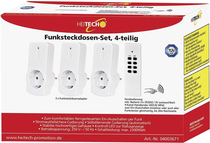 Actual product image Heitech Radio socket set