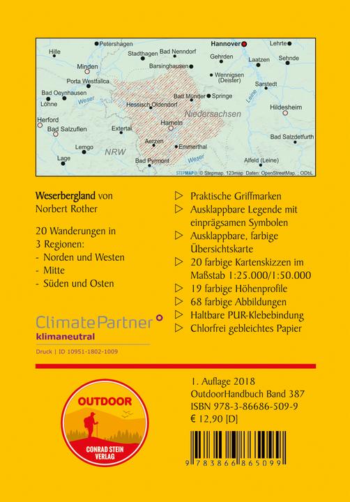 Produktbild Weserbergland (Deutsch, Norbert Rother, 2018)